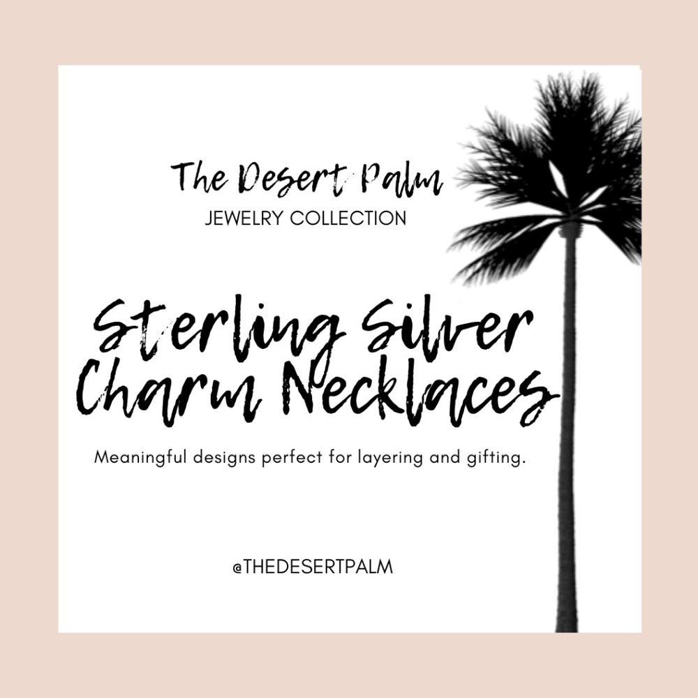 The Desert Palm Sterling Silver Charm Necklace Collection 🌴